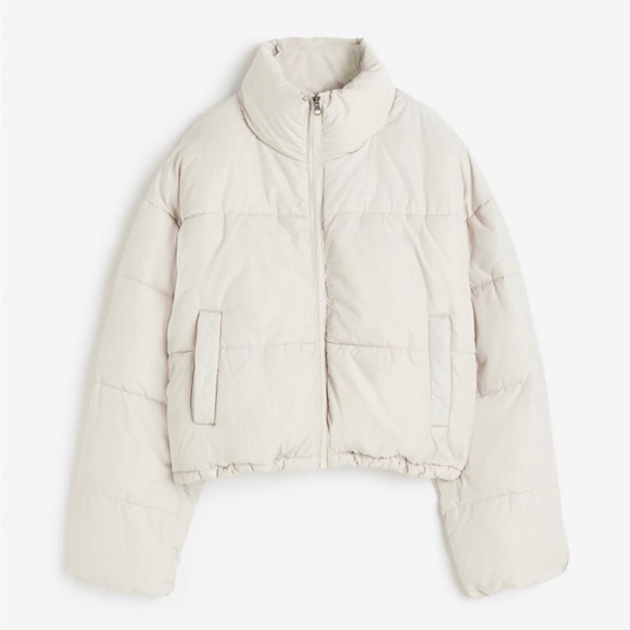 H&M Jackets & Blazers - H&M Light Beige Puffer Coat